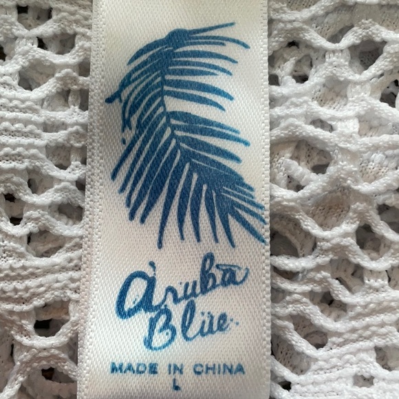 4👗👚🩳👖👙X 20 ARUBA BLUE swimsuit cover up dress size L - Picture 6 of 7